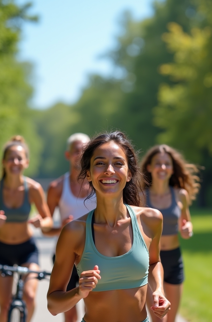 Everyday runner in action